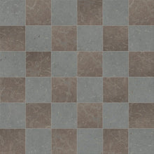 Load image into Gallery viewer, Borghamn kalksten lysegrå &amp; gråbrun slebet 10×10 cm – 5,4 m²